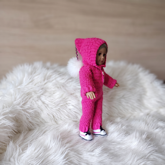 Crochet Pattern Doll Pink Outfit