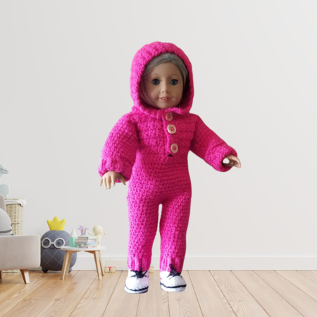 Crochet Pattern Doll Pink Outfit
