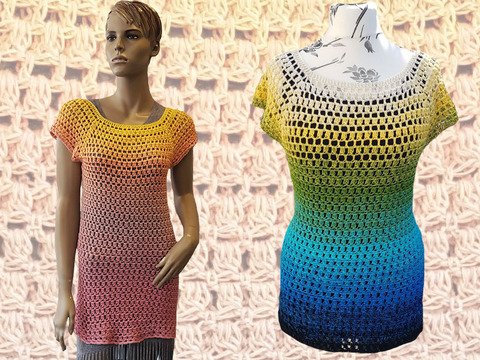 Häkelanleitung RVO Shirt oder Minkleid Dorie