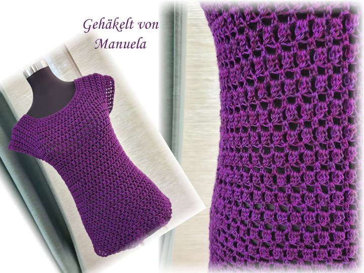 Häkelanleitung RVO Shirt oder Minkleid Dorie