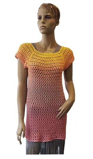 Häkelanleitung RVO Shirt oder Minkleid Dorie