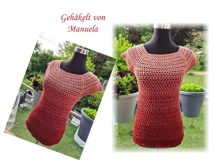 Häkelanleitung RVO Shirt oder Minkleid Dorie