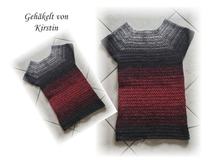 Häkelanleitung RVO Shirt oder Minkleid Dorie
