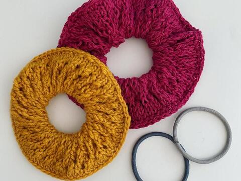 Summer Scrunchie Knitting Pattern