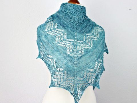 Strickanleitung Lacetuch "Lorina"