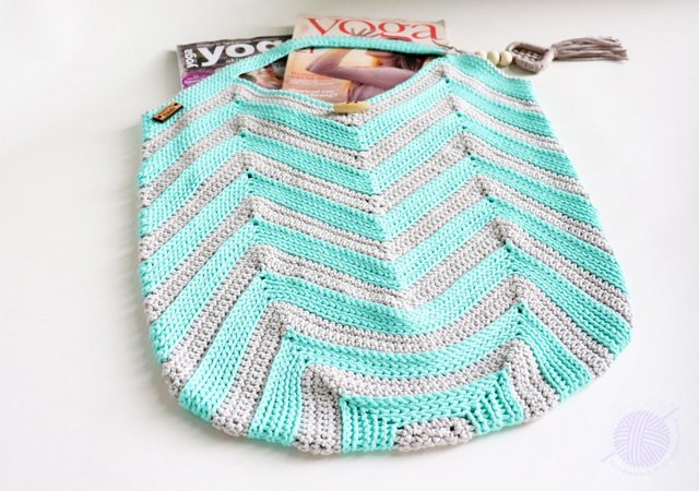 Casual & beach bag # 2 (knitted look , Size 43 x 52 cm)