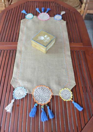 TISCHLÄUFER MIT MANDALAS FÜR DRAUßEN UND DRINNEN