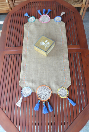 TISCHLÄUFER MIT MANDALAS FÜR DRAUßEN UND DRINNEN