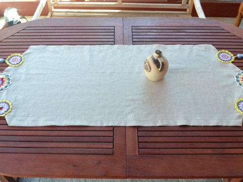 TISCHLÄUFER MIT MANDALAS FÜR DRAUßEN UND DRINNEN