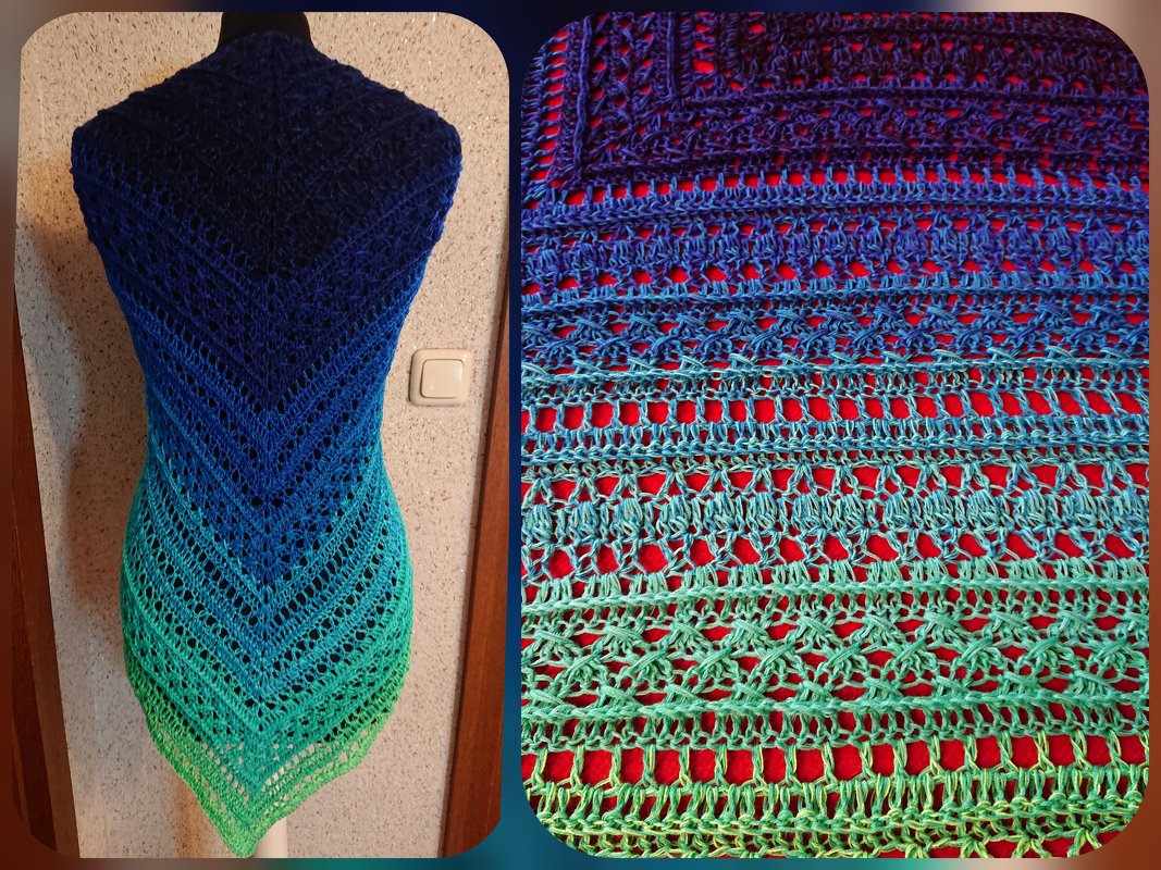 Tuch Naomi häkeln Dreieckstuch