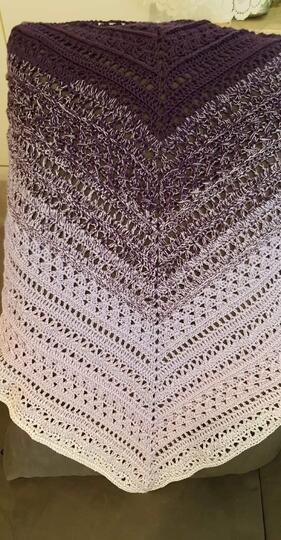 Tuch Naomi häkeln Dreieckstuch