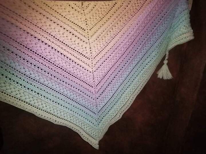 Tuch Naomi häkeln Dreieckstuch