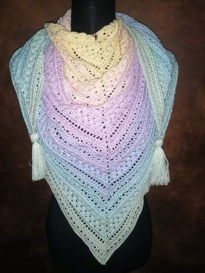 Tuch Naomi häkeln Dreieckstuch