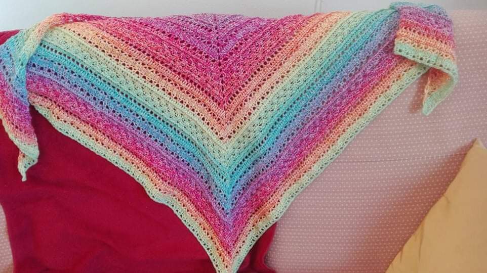 Tuch Naomi häkeln Dreieckstuch