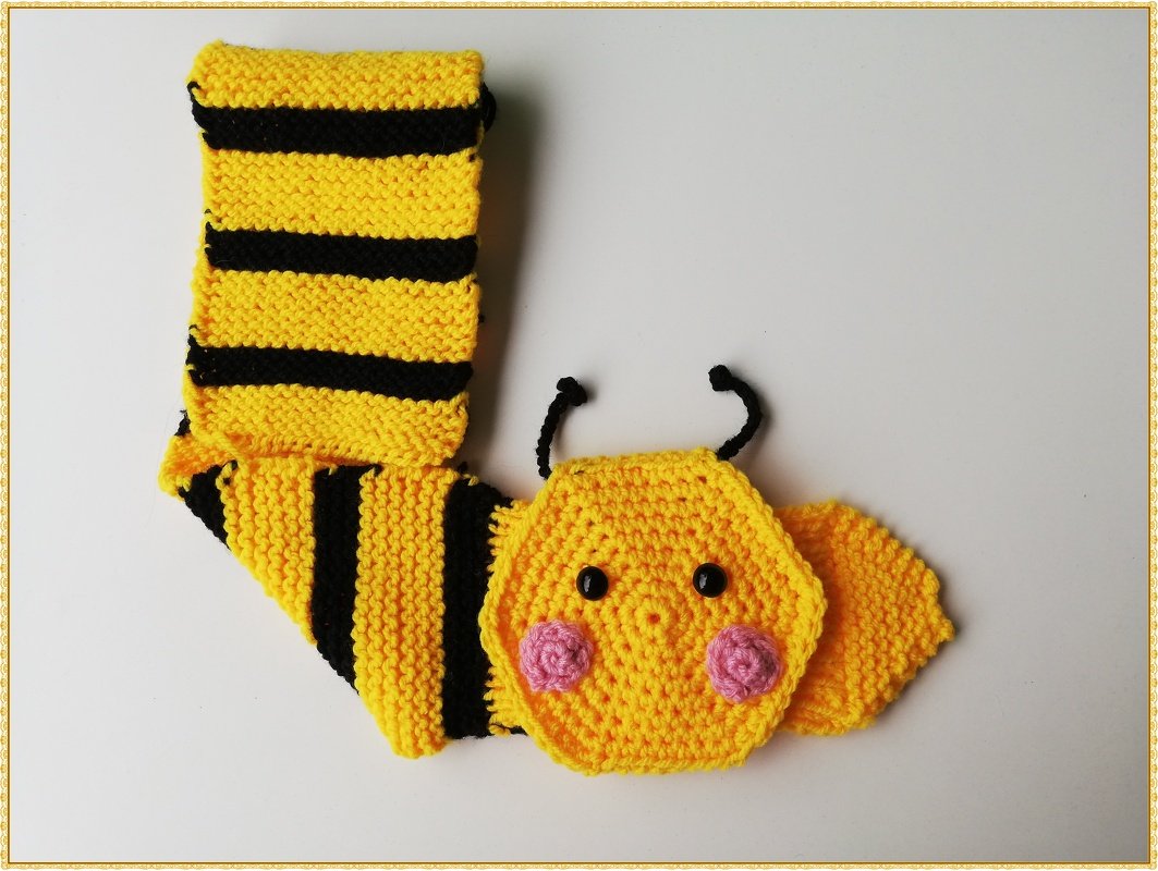 Strickanleitung Steckschal für Babys & Kinder - bis zu 2 Jahren tragbar - Bild 2