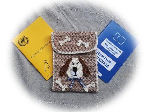 Häkelanleitung Heimtierausweis-Täschchen
