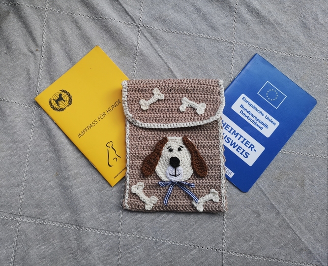 Häkelanleitung Heimtierausweis-Täschchen