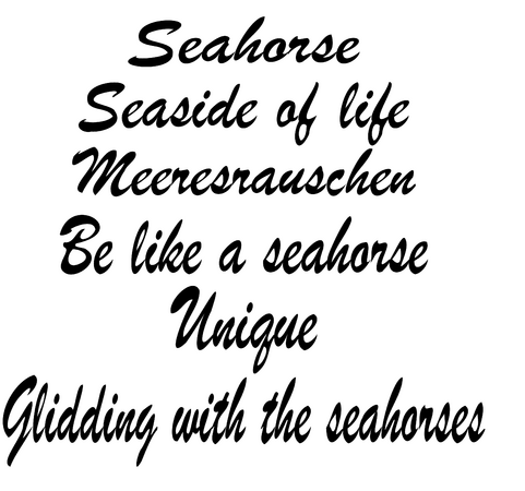 Plotterdatei Seaside Seahorse