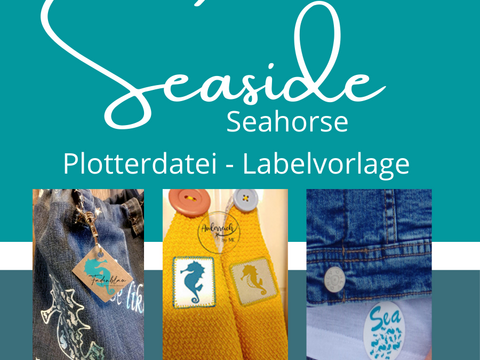 Plotterdatei Seaside Seahorse Labels