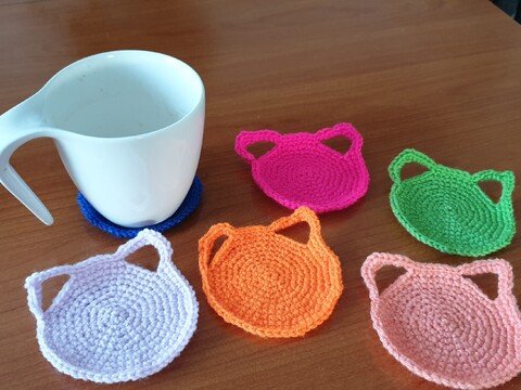 Anleitung Untersetzer Katze