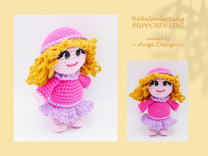 Häkelanleitung Püppchen Leni