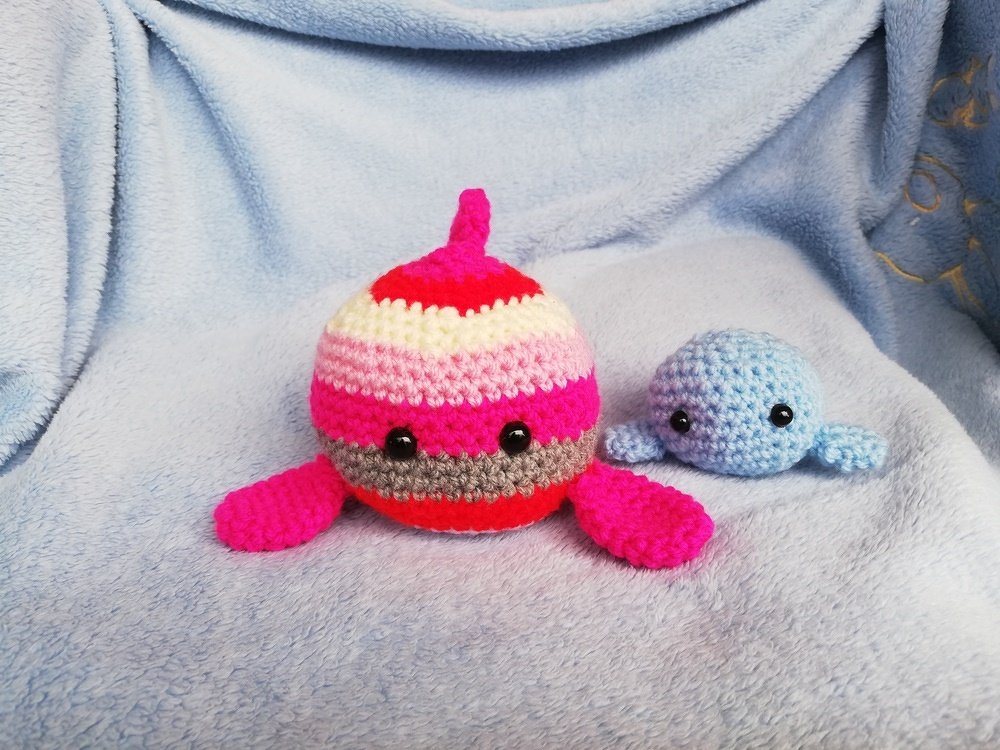 Häkelanleitung Wal Mama