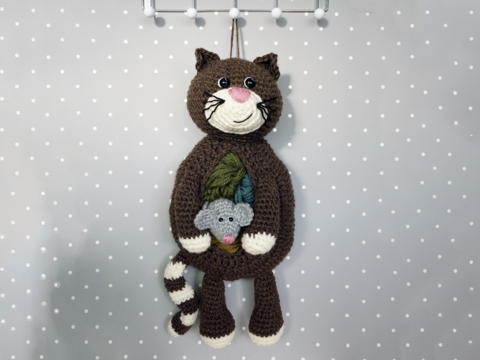 Häkelanleitung Aufbewahrungskorb Kater Kasimir - PDF Datei