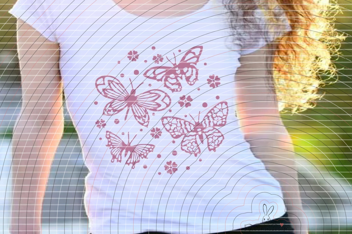 4 Deko Schmetterlinge Plotterdatei SVG DXF - Bild 7