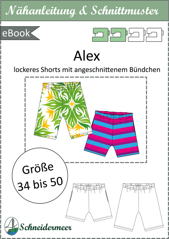 Alex – Bequeme Damen-Shorts, 2 Längen, mit Gummizug & Taschen Gr. 34-50 - Bild 5