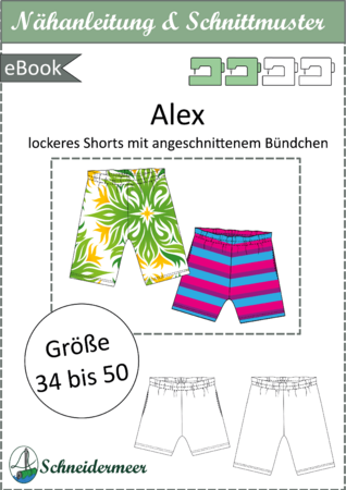 Alex – Bequeme Damen-Shorts, 2 Längen, mit Gummizug & Taschen Gr. 34-50