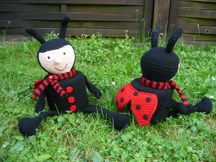 Häkelanleitung Marienkäfer Klorollenhut