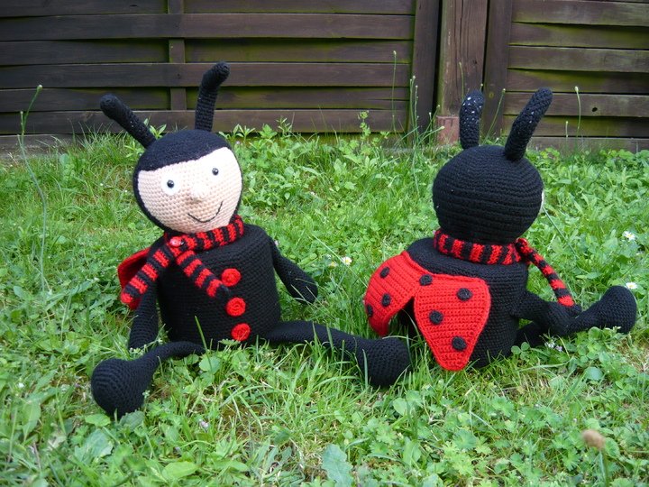 Häkelanleitung Marienkäfer Klorollenhut