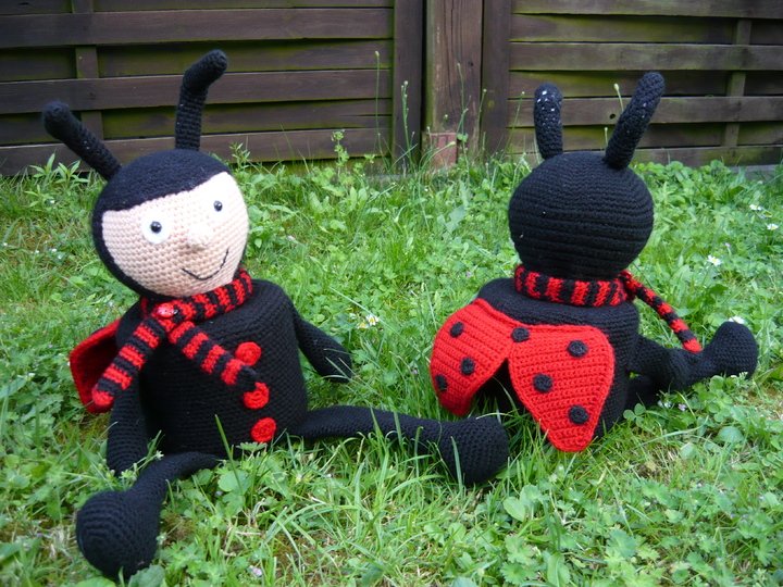 Häkelanleitung Marienkäfer Klorollenhut