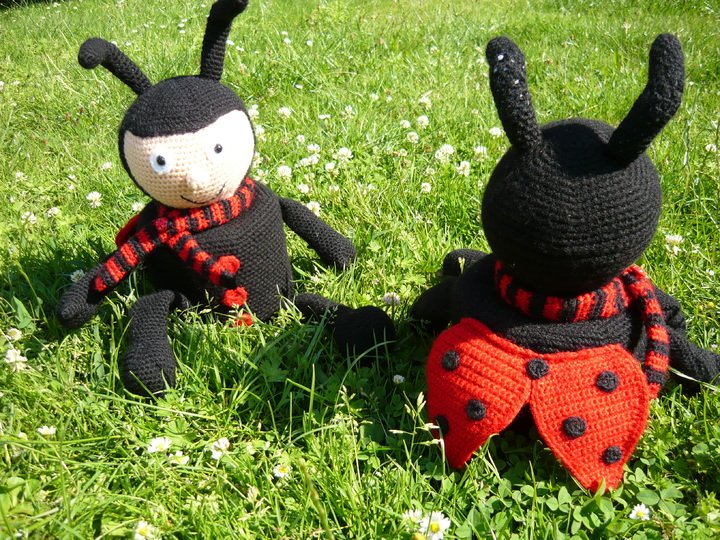 Häkelanleitung Marienkäfer Klorollenhut