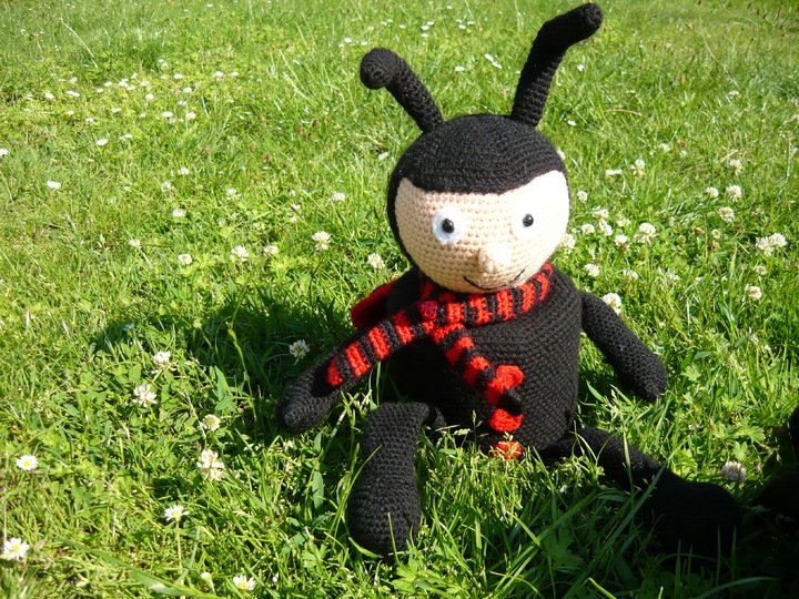 Häkelanleitung Marienkäfer Klorollenhut