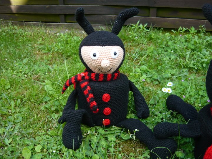 Häkelanleitung Marienkäfer Klorollenhut