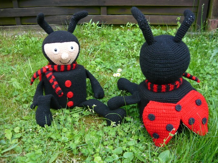 Häkelanleitung Marienkäfer Klorollenhut