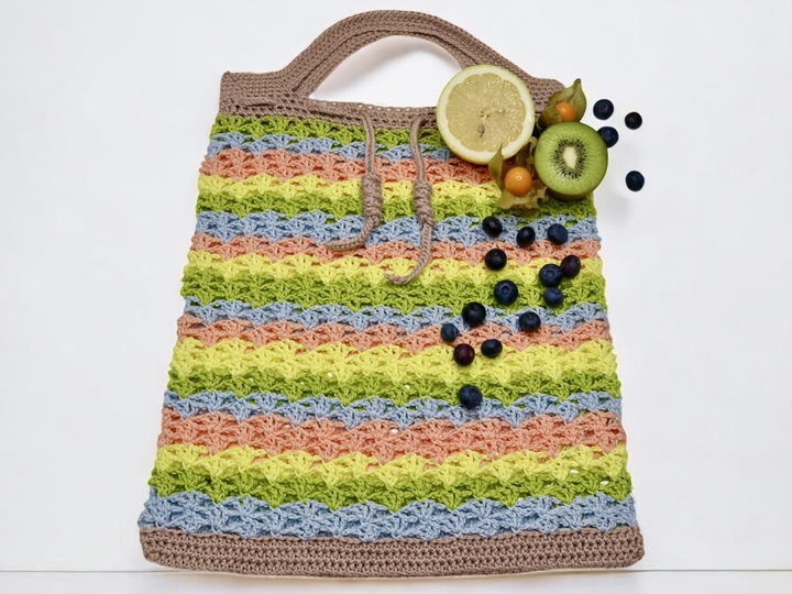 Tutti Frutti Bag | Market bag - crochet pattern