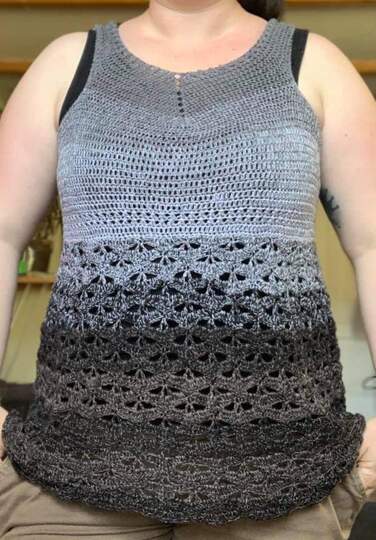 Virginia- Shirt/Tunika/Kleid häkeln in allen Damengrößen