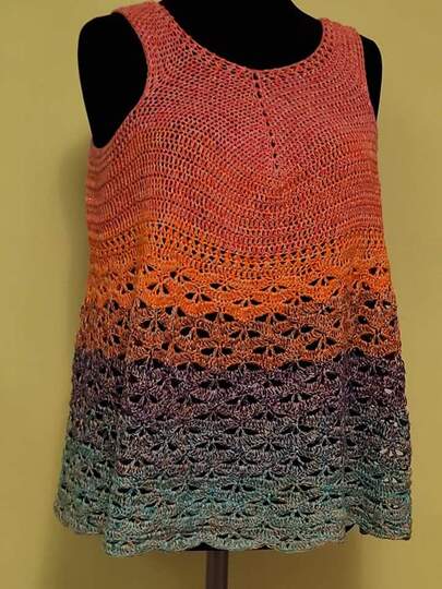 Virginia- Shirt/Tunika/Kleid häkeln in allen Damengrößen