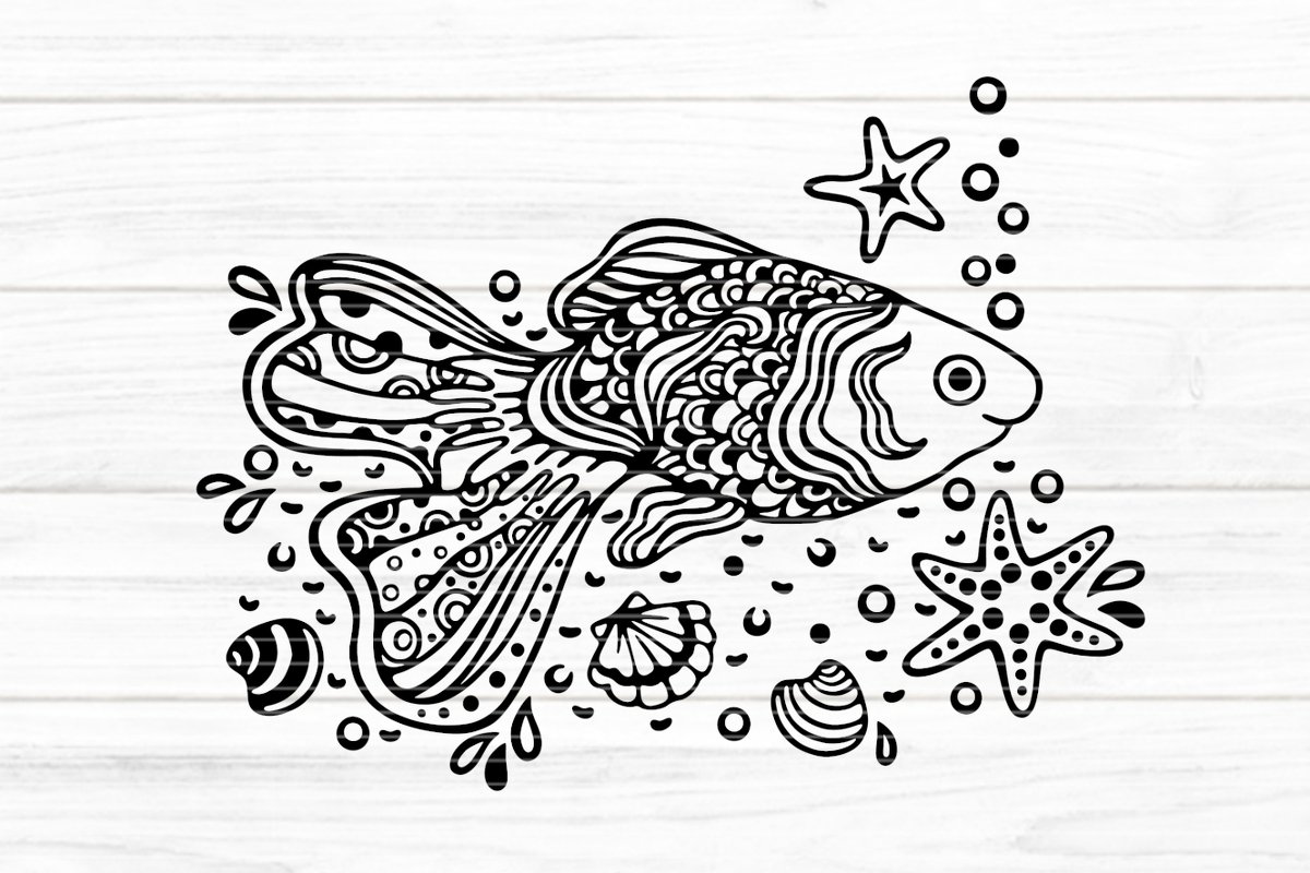 Paradies-Fisch Plotterdatei SVG DXF FCM