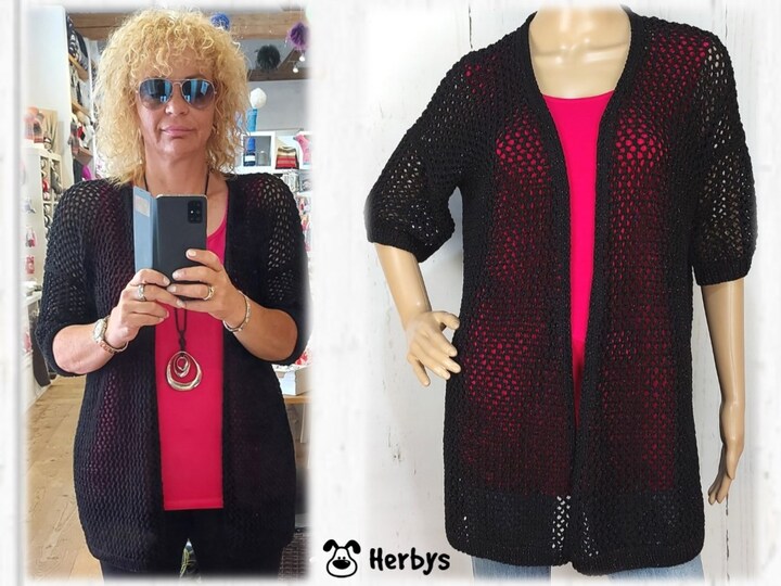 Strickanleitung Sommerweste "Black Beauty"