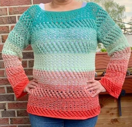 Häkelanleitung Pullover Maestral