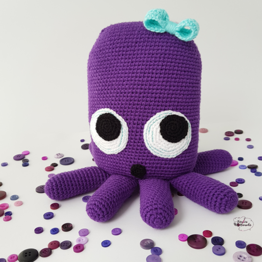 Häkelanleitung > Kuschelbuddie No.18 Oktopus Olivia <