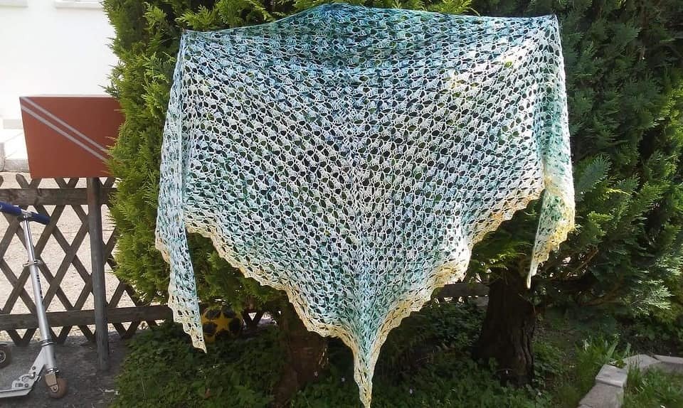 Anleitung Dreieckstuchmuster Horizon - Bild 5