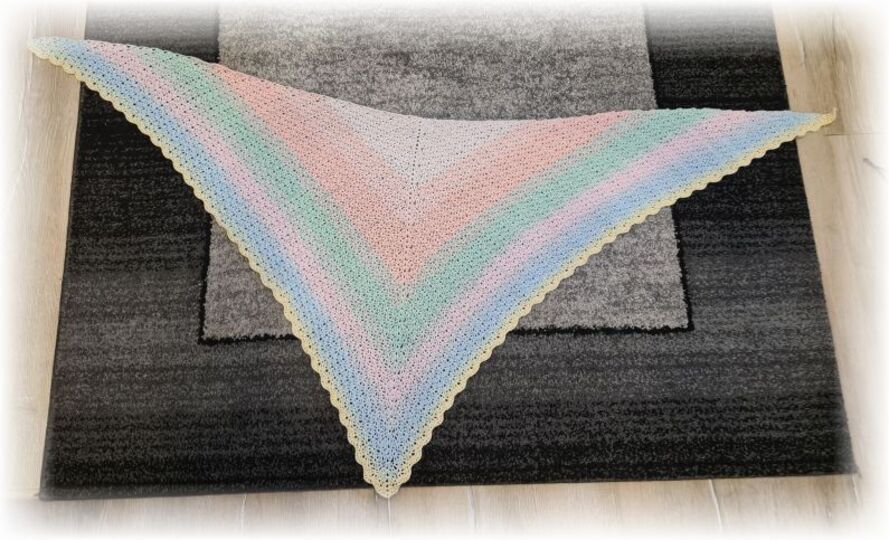 Häkelanleitung Dreieckstuch Ariana