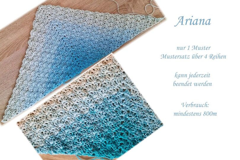 Häkelanleitung Dreieckstuch Ariana