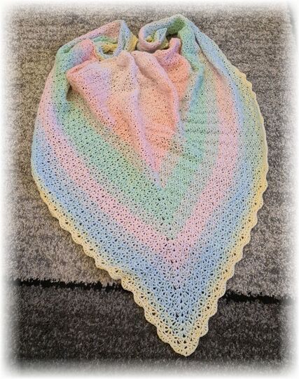 Häkelanleitung Dreieckstuch Ariana