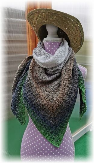 Häkelanleitung Dreieckstuch Ariana