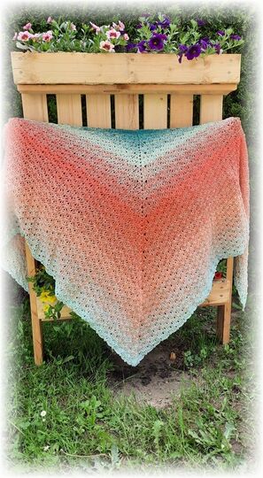 Häkelanleitung Dreieckstuch Ariana